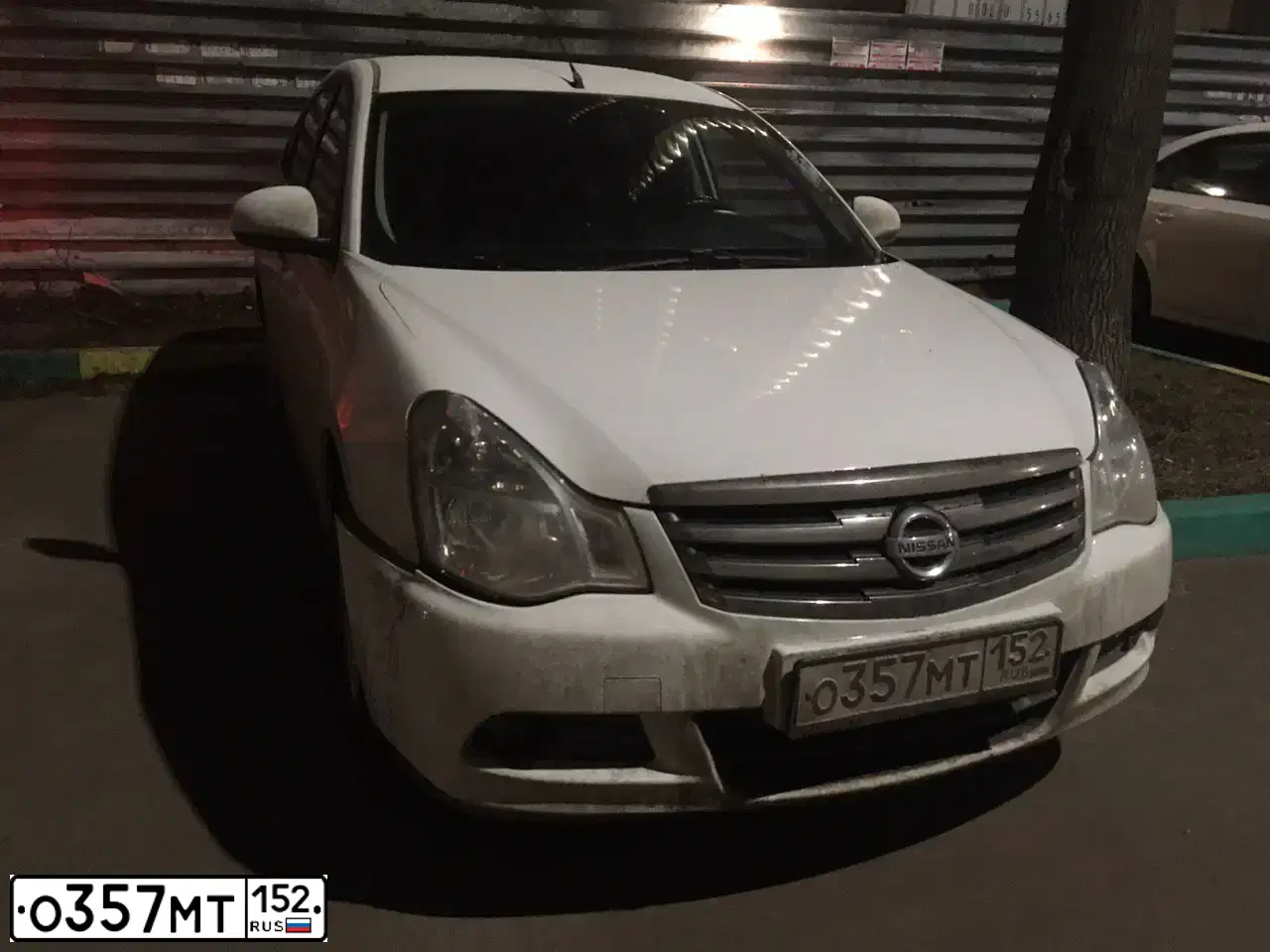 Фото автомобиля NISSAN ALMERA /AVTOVAZ/, 2014 — госномер У884ТК716. Цвет: Белый