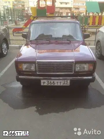 Фото автомобиля LADA 2107, 2004 — госномер У732РМ123. Цвет: ТЕМНО-БОРДОВЫЙ