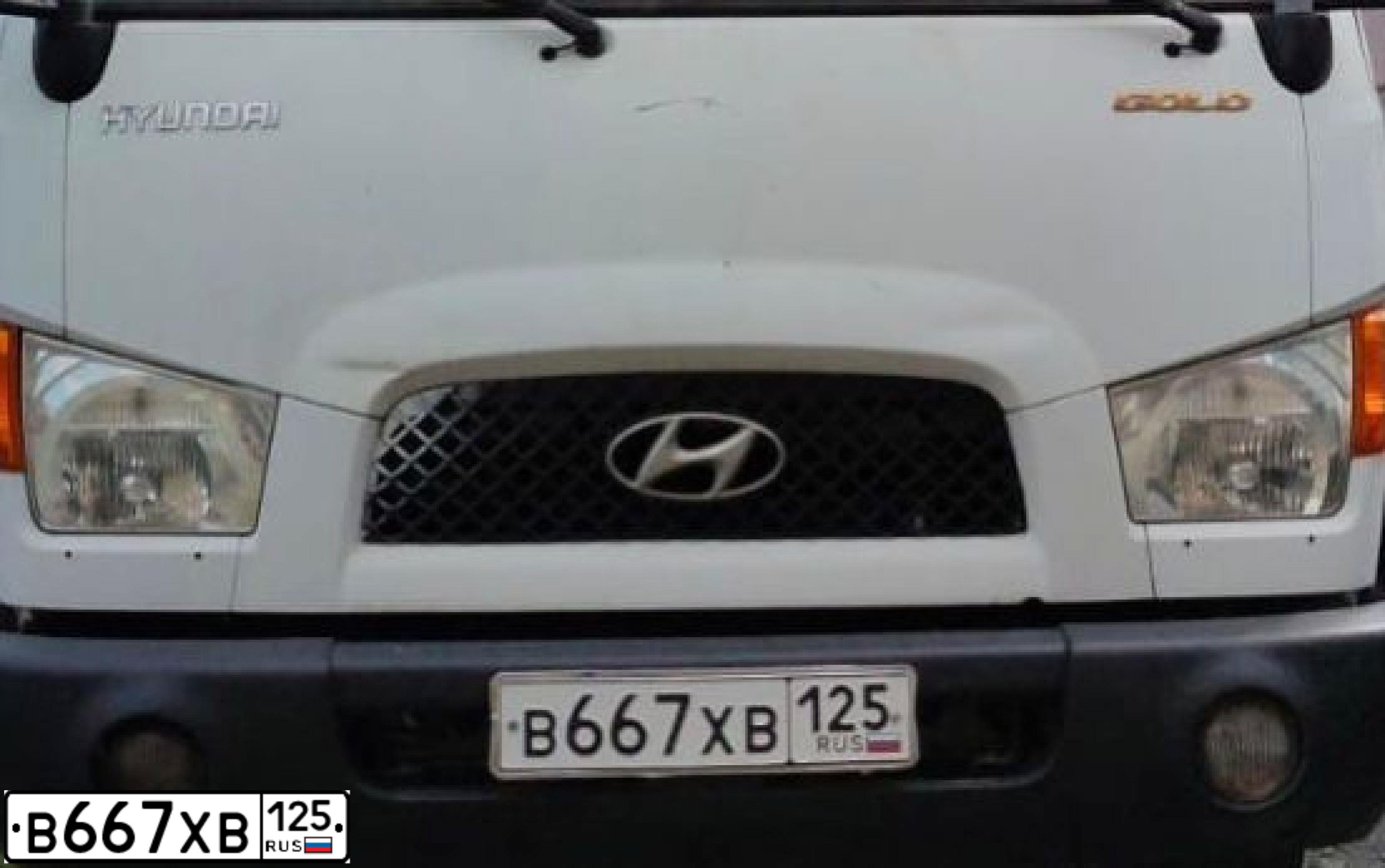Фото автомобиля HYUNDAI MIGHTY, 2011 — госномер В300ТО22. Цвет: Белый