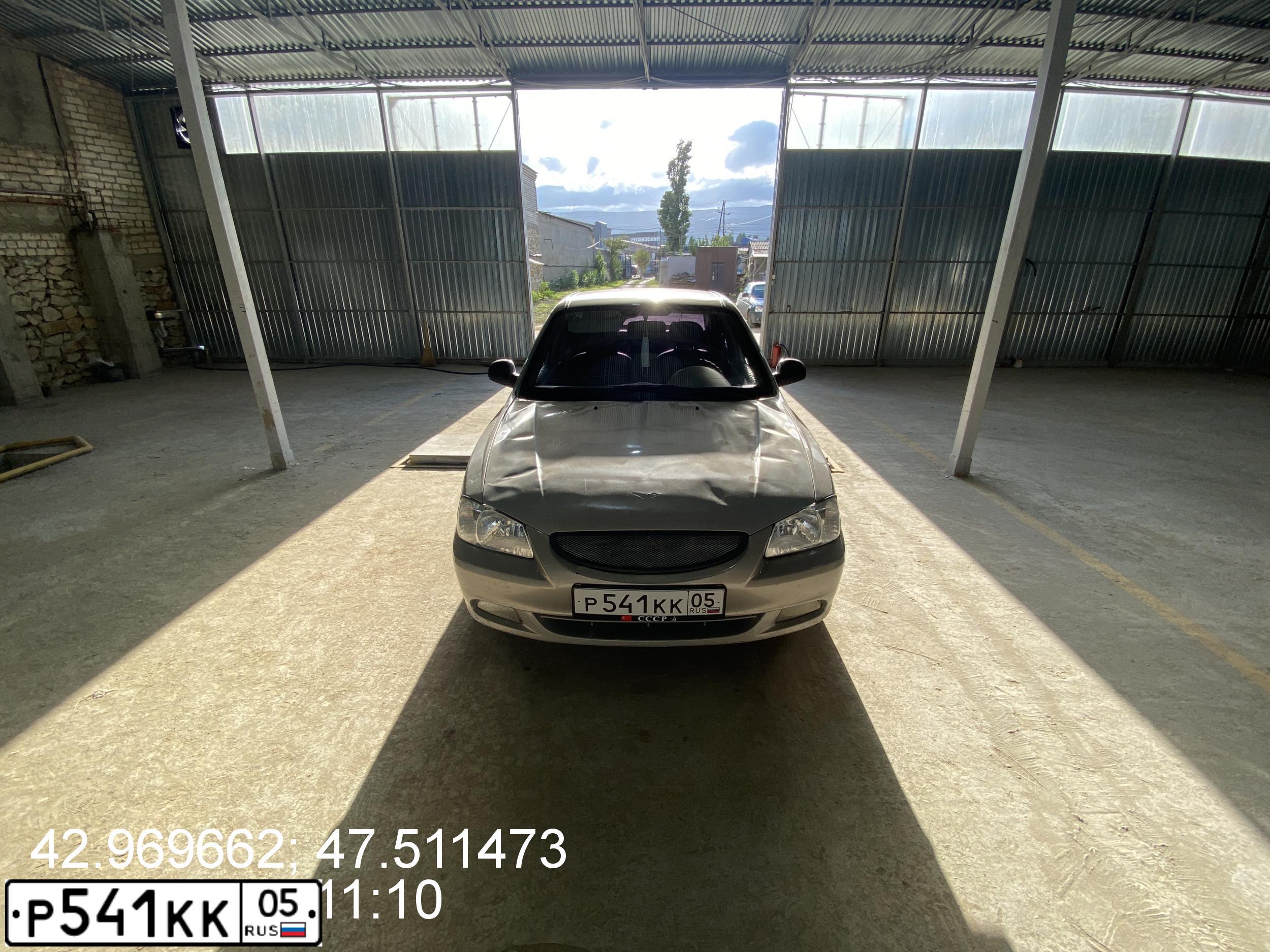 Фото автомобиля TAGAZ ACCENT, 2007 — госномер Р541КК05. Цвет: СВЕТЛО-БЕЖЕВЫЙ