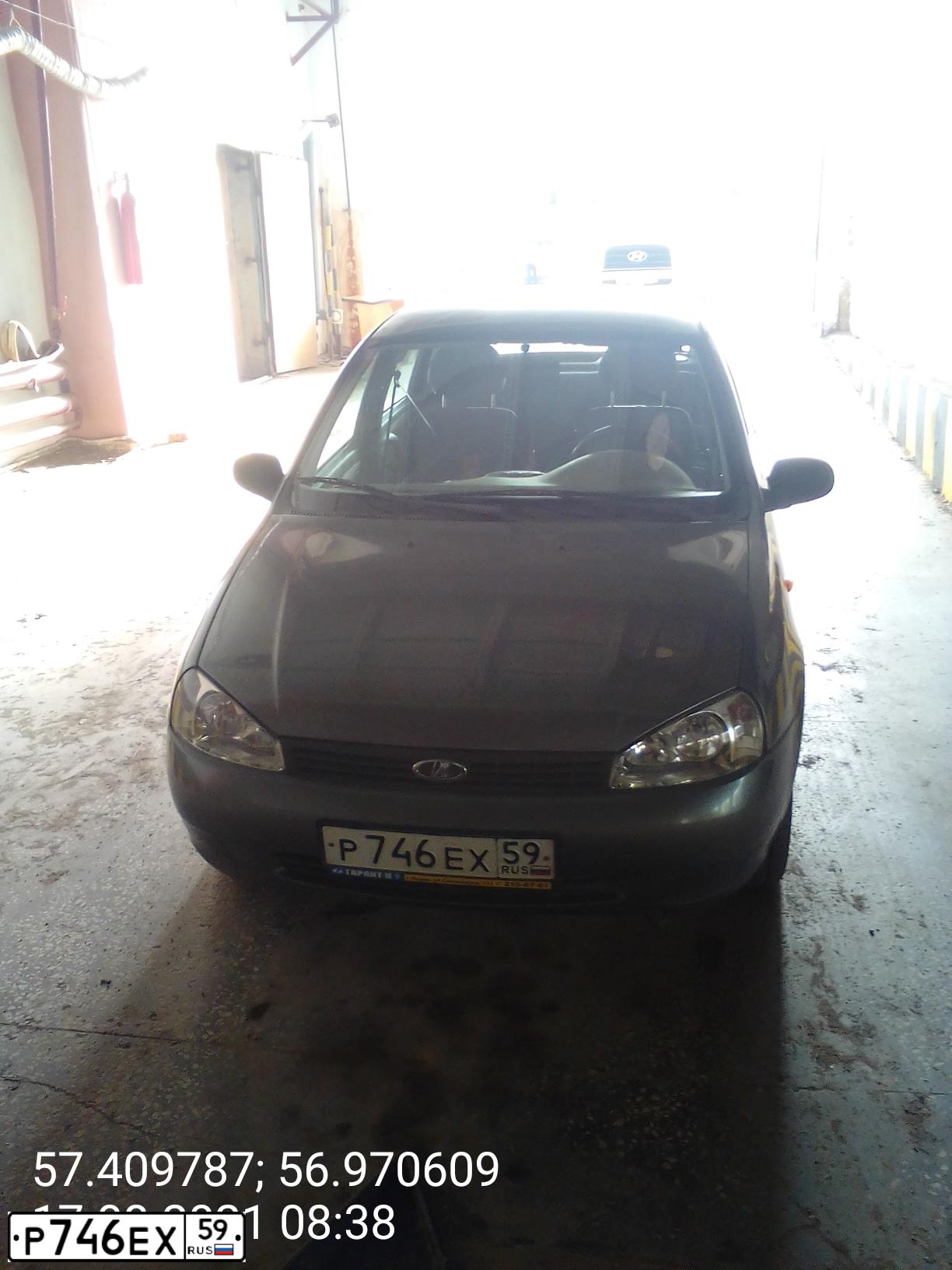 Фото автомобиля LADA 1118 KALINA, 2008 — госномер Р746ЕХ59. Цвет: ТЕМНО-СЕРЫЙ МЕТАЛЛИК