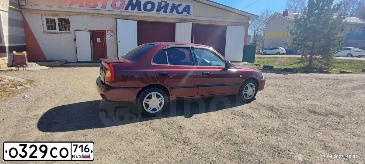 Фото автомобиля TAGAZ ACCENT, 2006 — госномер О329СО716. Цвет: Красный