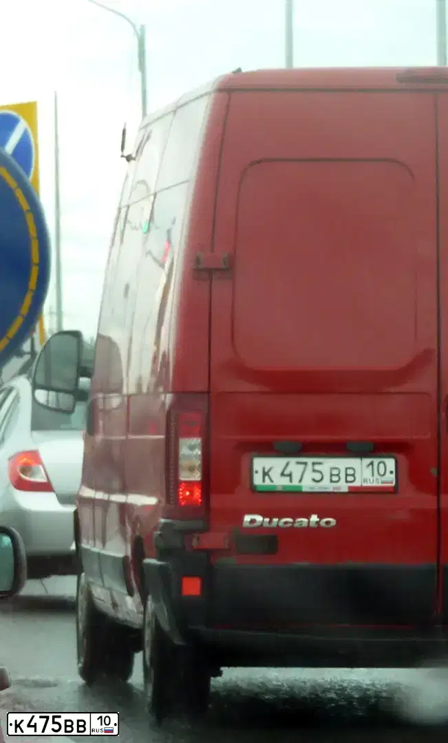 Фото автомобиля FIAT DUCATO, 2008 — госномер В559МА761. Цвет: Красный