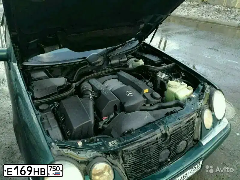 Фото автомобиля MERCEDES E-KLASSE, 1998 — госномер Е169НВ750. Цвет: ЗЕЛЕНЫЙ