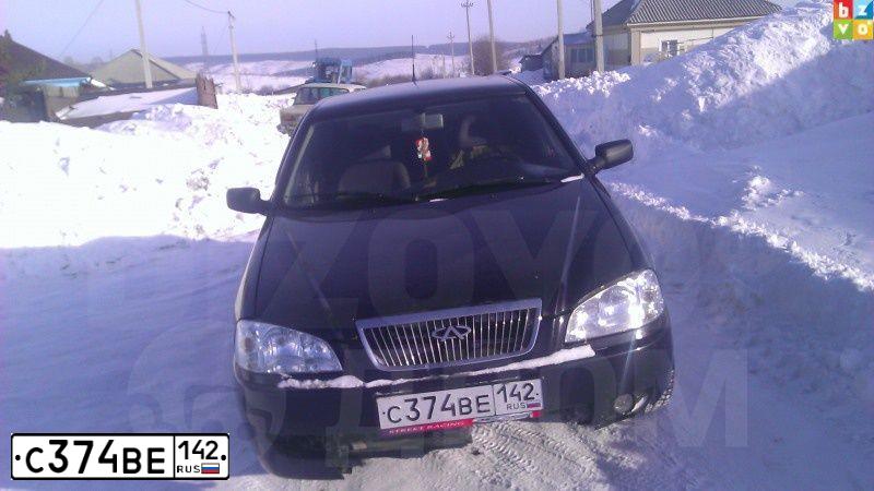 Фото автомобиля CHERY AMULET /FLAGCLOUD/, 2006 — госномер С651ЕН142. Цвет: ЧЕРНЫЙ