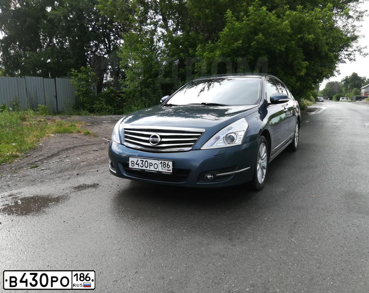 Фото автомобиля NISSAN TEANA, 2013 — госномер Р201КМ102. Цвет: Серо-Синий