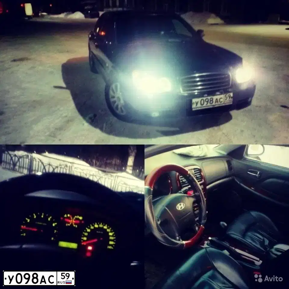 Фото автомобиля TAGAZ SONATA, 2006 — госномер У098АС59. Цвет: синий
