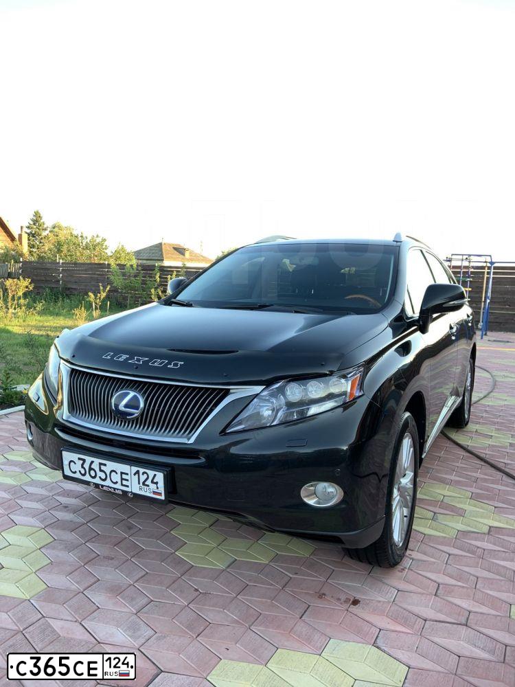 Фото автомобиля LEXUS RX, 2010 — госномер О360МС190. Цвет: ЧЕРНЫЙ