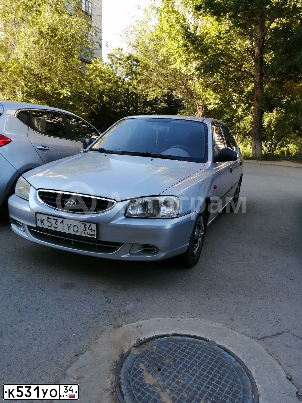 Фото автомобиля TAGAZ ACCENT, 2007 — госномер К531УО34. Цвет: СЕРЕБРИСТЫЙ