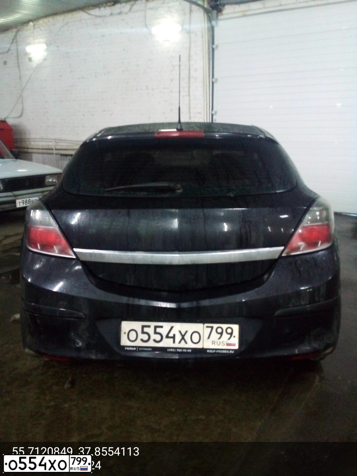 Фото автомобиля OPEL ASTRA, 2007 — госномер Т279СЕ790. Цвет: ЧЕРНЫЙ