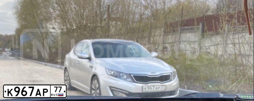 Фото автомобиля KIA MAGENTIS / OPTIMA, 2011 — госномер А024КЕ790. Цвет: Серебристый
