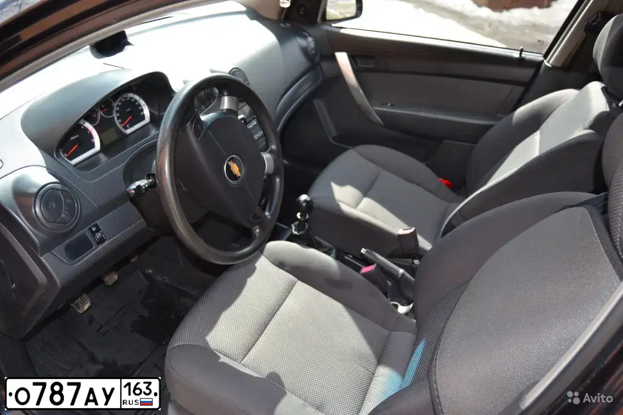 Фото автомобиля CHEVROLET AVEO, 2009 — госномер О787АУ163. Цвет: ЧЕРНЫЙ