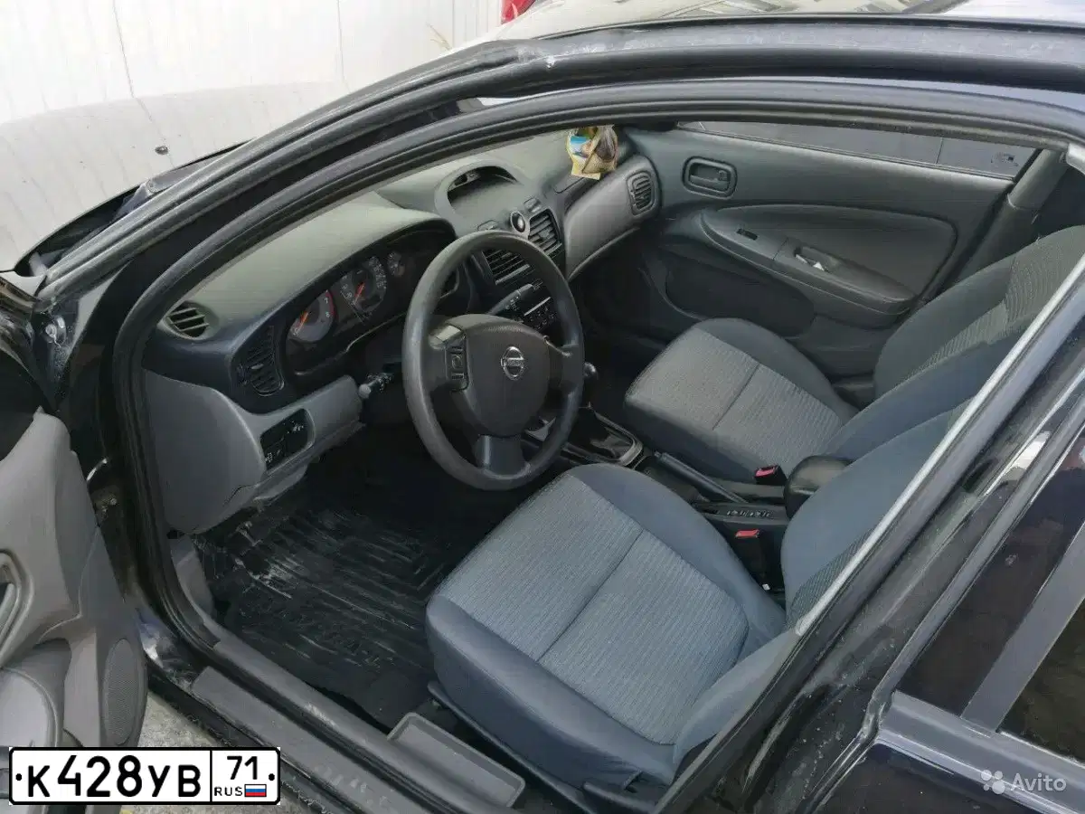 Фото автомобиля NISSAN ALMERA, 2010 — госномер К428УВ71. Цвет: ЧЕРНЫЙ