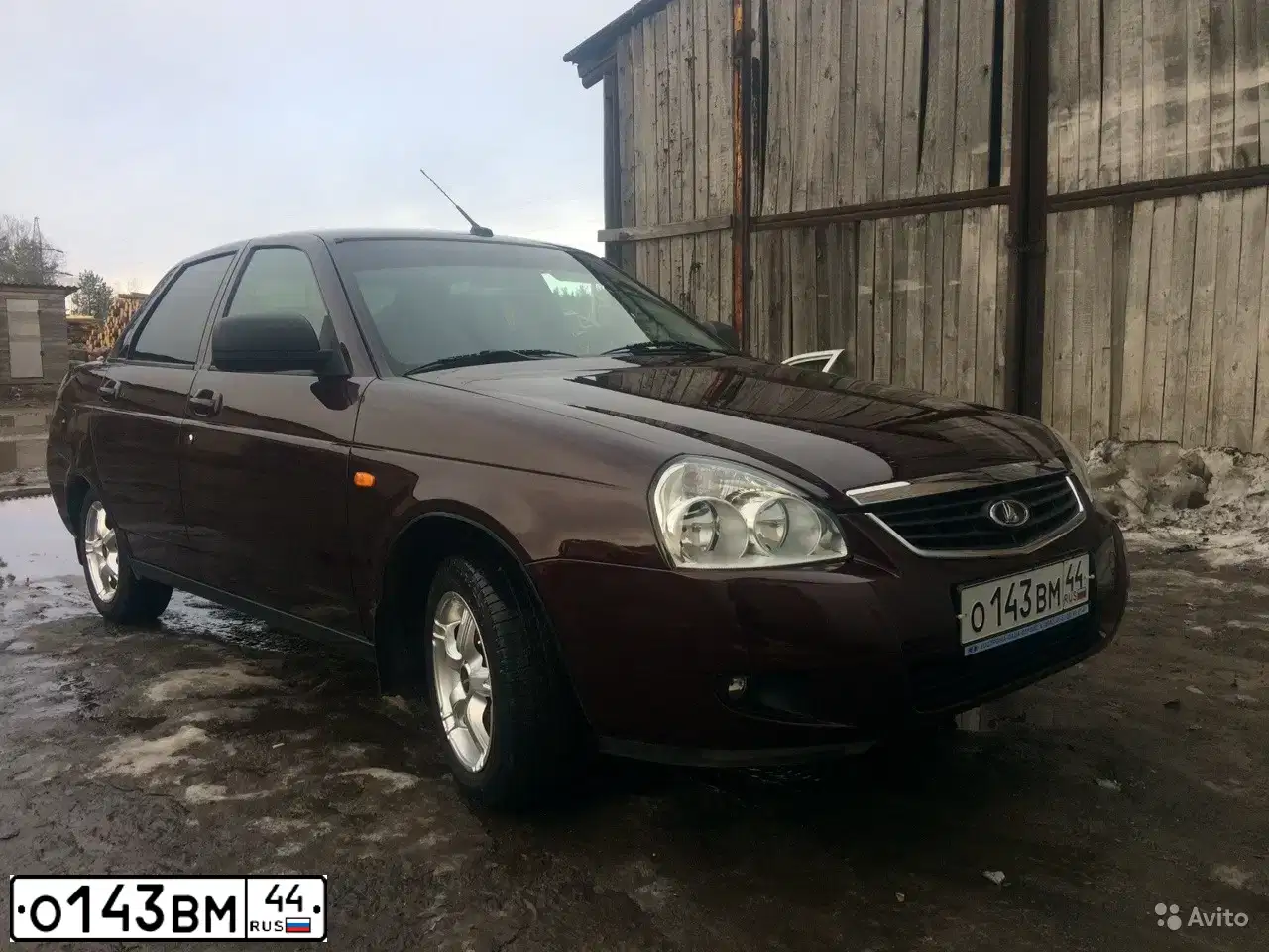 Фото автомобиля LADA 2170 PRIORA, 2013 — госномер О143ВМ44. Цвет: ТЕМНО-ВИШНЕВЫЙ