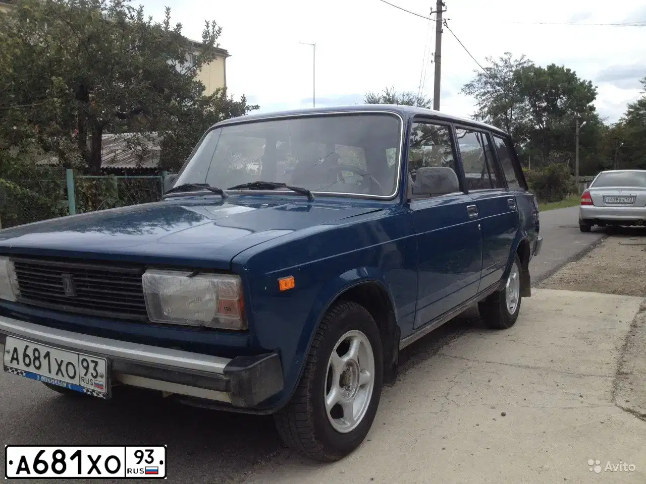 Фото автомобиля LADA 2104, 2002 — госномер А681ХО93. Цвет: ЗЕЛЕНО-СИНИЙ