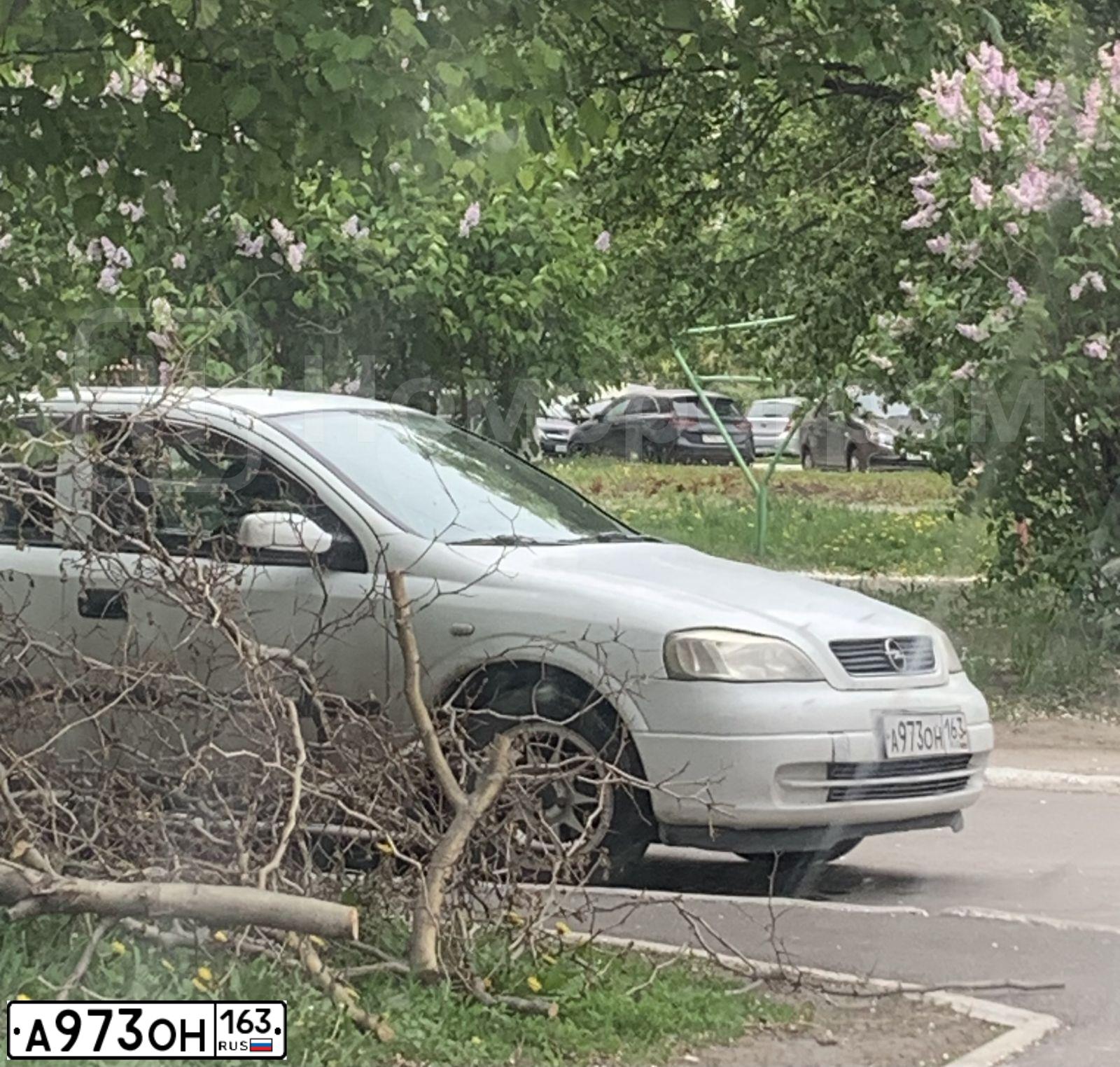 Фото автомобиля OPEL ASTRA, 2003 — госномер А973ОН163. Цвет: БЕЛЫЙ