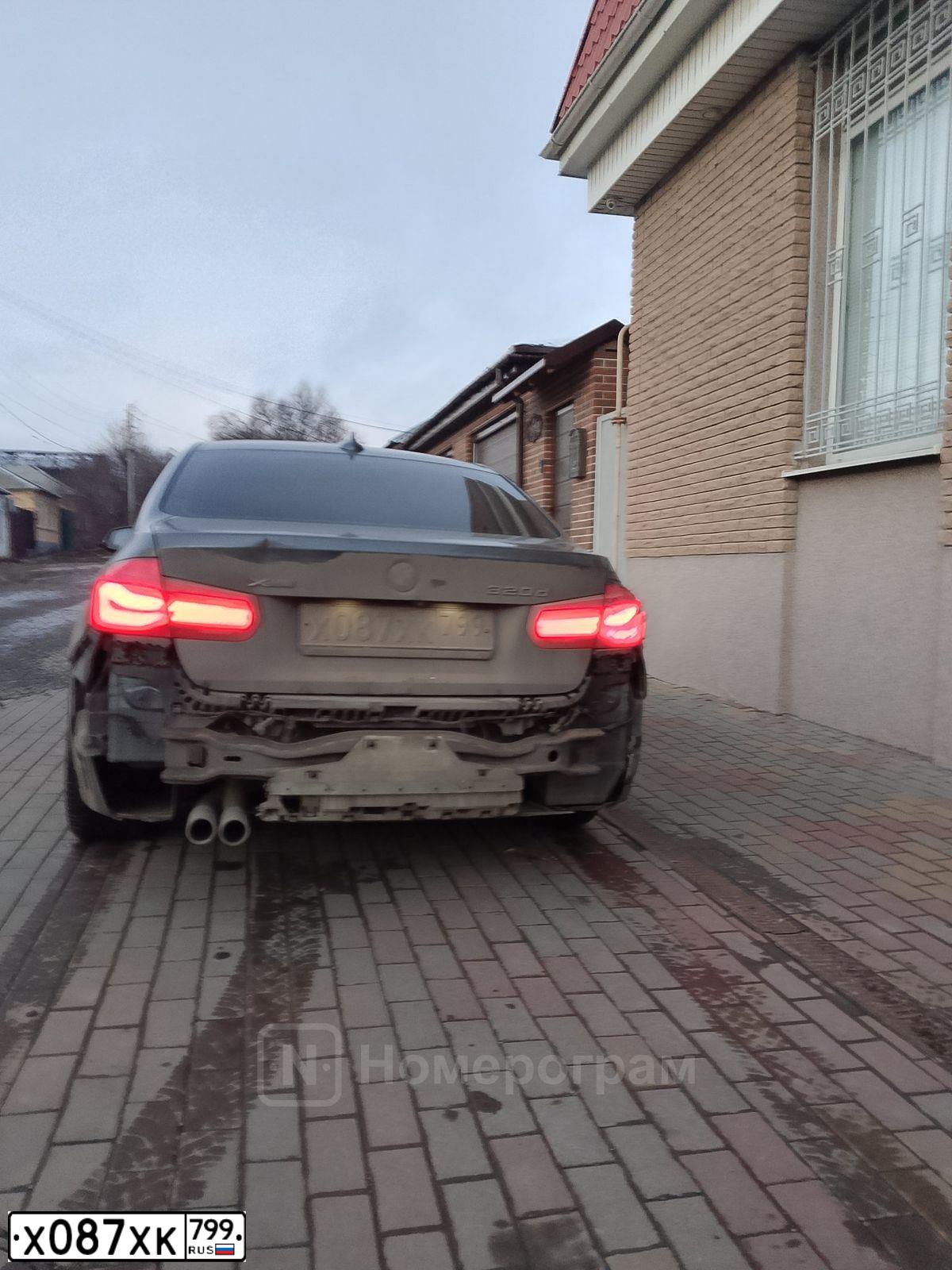 Фото автомобиля BMW 320D, 2018 — госномер К030МА761. Цвет: Серый