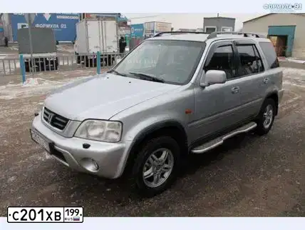 Фото автомобиля HONDA CR-V, 2000 — госномер С201ХВ199. Цвет: СЕРЕБРИСТЫЙ