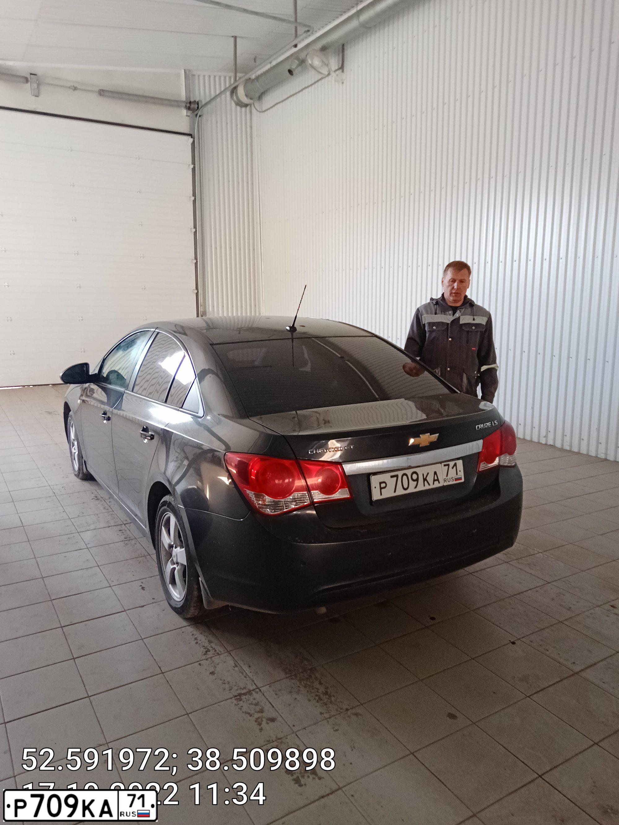 Фото автомобиля CHEVROLET CRUZE, 2010 — госномер Р323ЕР46