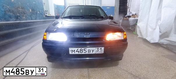 Фото автомобиля LADA 2114 SAMARA, 2008 — госномер М485ВУ31. Цвет: ГРАФИТОВЫЙ МЕТАЛЛИК