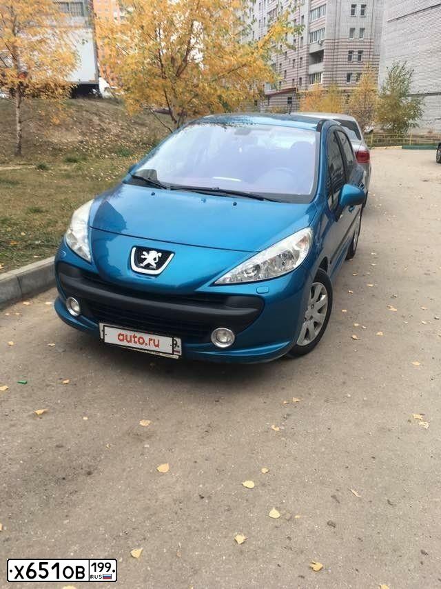 Фото автомобиля PEUGEOT 207, 2008 — госномер Р859ЕС40. Цвет: ЯРКО-СИНИЙ