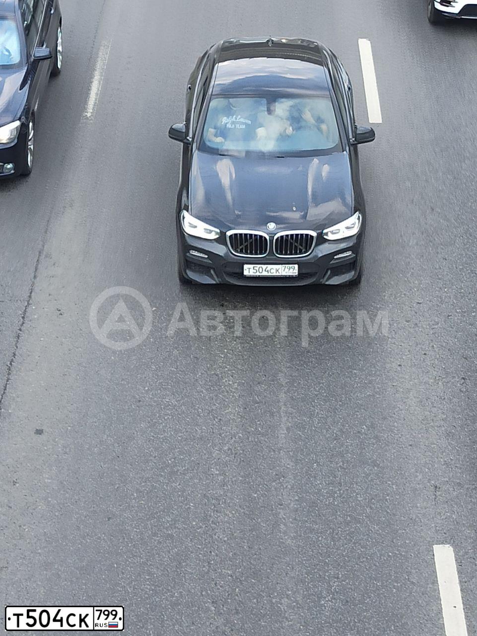 Фото автомобиля BMW X4, 2019 — госномер Т504СК799. Цвет: ЧЕРНЫЙ