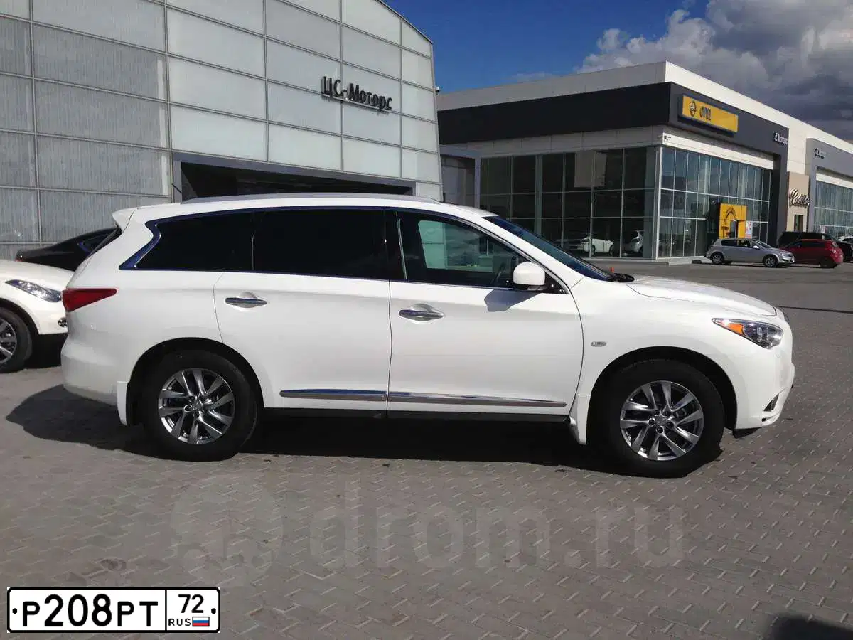 Фото автомобиля INFINITI QX60 /JX/, 2014 — госномер Р090ЕА04. Цвет: БЕЛЫЙ