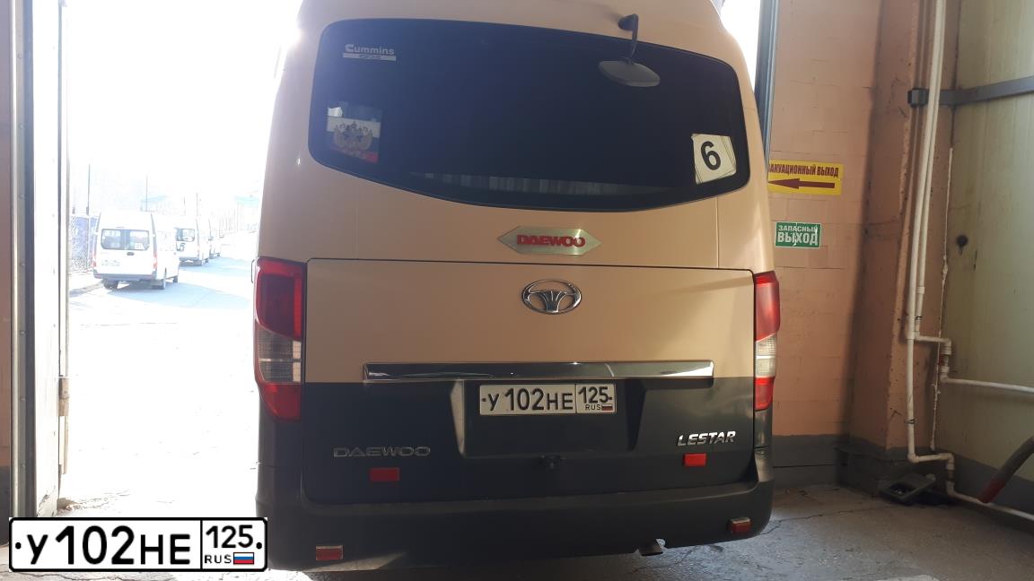 Фото автомобиля DAEWOO O LESTAR, 2014 — госномер У102НЕ125