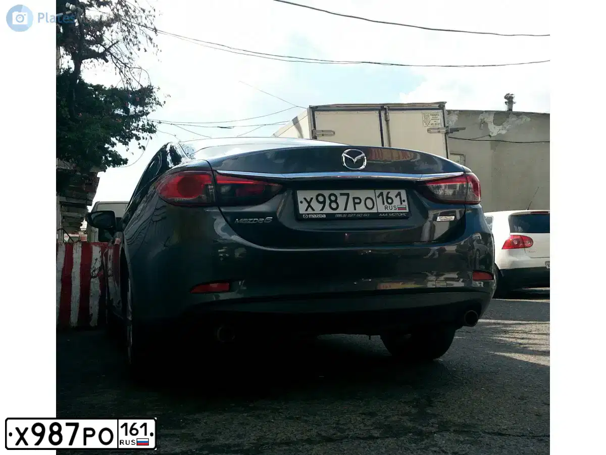 Фото автомобиля MAZDA 6, 2012 — госномер А433ЕВ761. Цвет: ТЕМНО-СЕРЫЙ