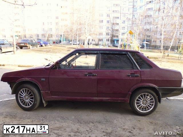 Фото автомобиля LADA 2109 SAMARA, 1999 — госномер К217НА31. Цвет: Т. БОРДОВЫЙ