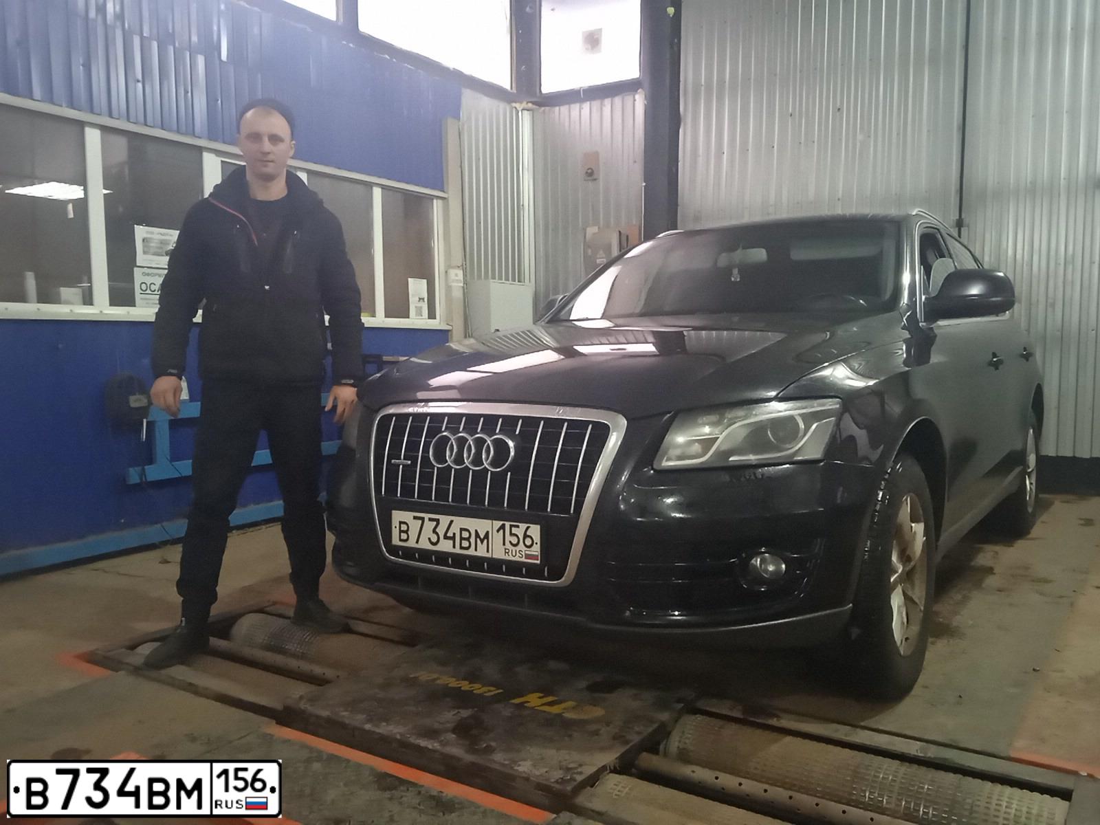 Фото автомобиля AUDI Q5, 2011 — госномер С100ХХ56. Цвет: ЧЕРНЫЙ