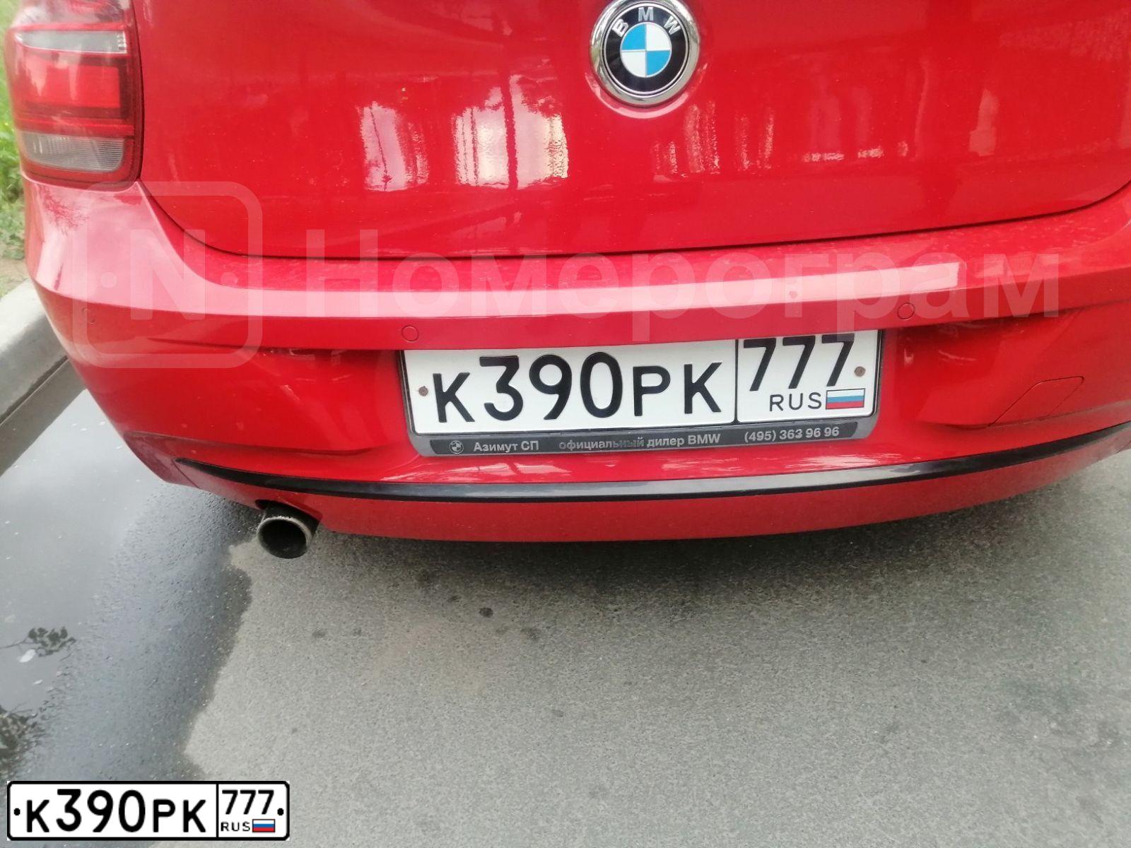 Фото автомобиля BMW 116I, 2014 — госномер Е542АУ11. Цвет: Красный