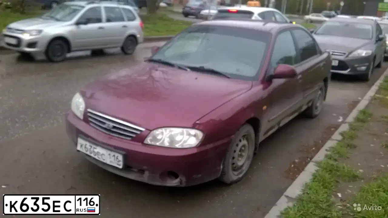Фото автомобиля KIA SPECTRA, 2007 — госномер Н685ВР136. Цвет: КРАСНЫЙ