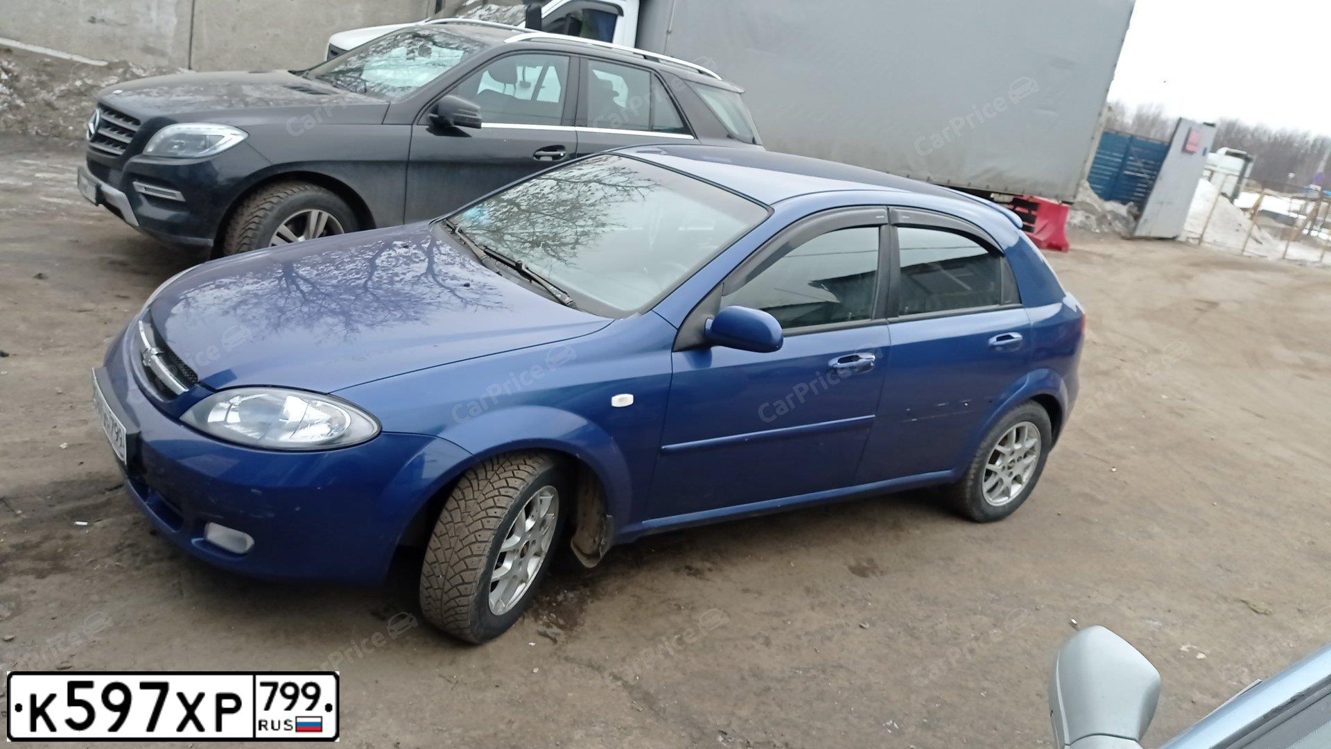 Фото автомобиля CHEVROLET LACETTI, 2007 — госномер Т155ВК550. Цвет: синий