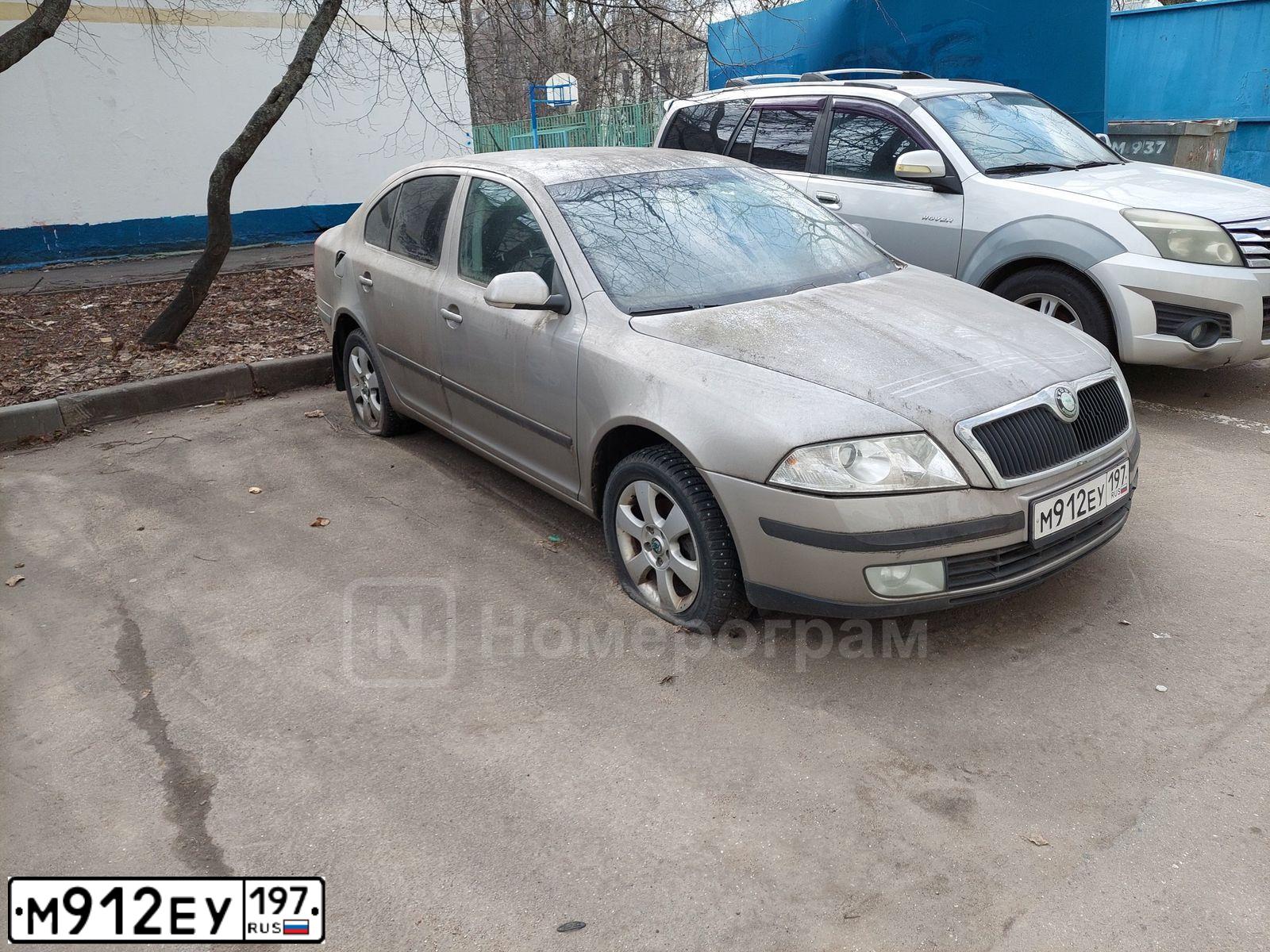 Фото автомобиля SKODA OCTAVIA, 2008 — госномер М912ЕУ197. Цвет: СЕРЫЙ