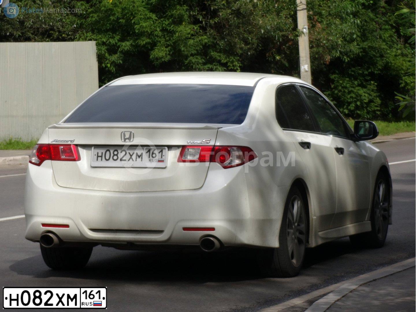 Фото автомобиля HONDA ACCORD, 2008 — госномер М777СС61. Цвет: Белый