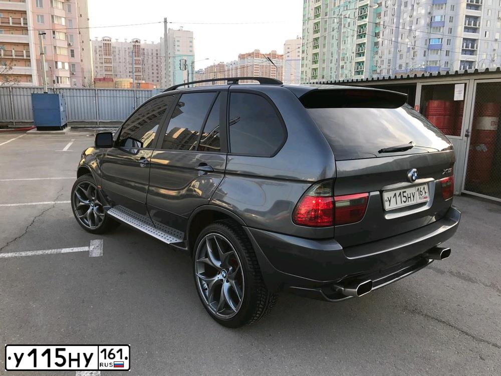 Фото автомобиля BMW X5, 2002 — госномер Х862ТУ123. Цвет: СЕРЫЙ
