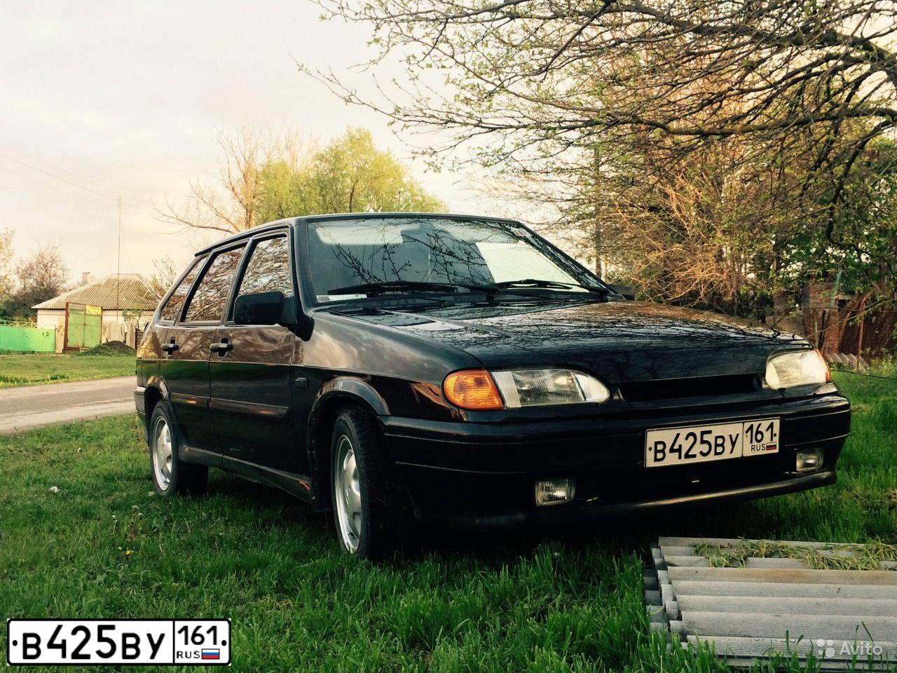 Фото автомобиля LADA 2114 SAMARA, 2008 — госномер В425ВУ161. Цвет: ЧЕРНЫЙ