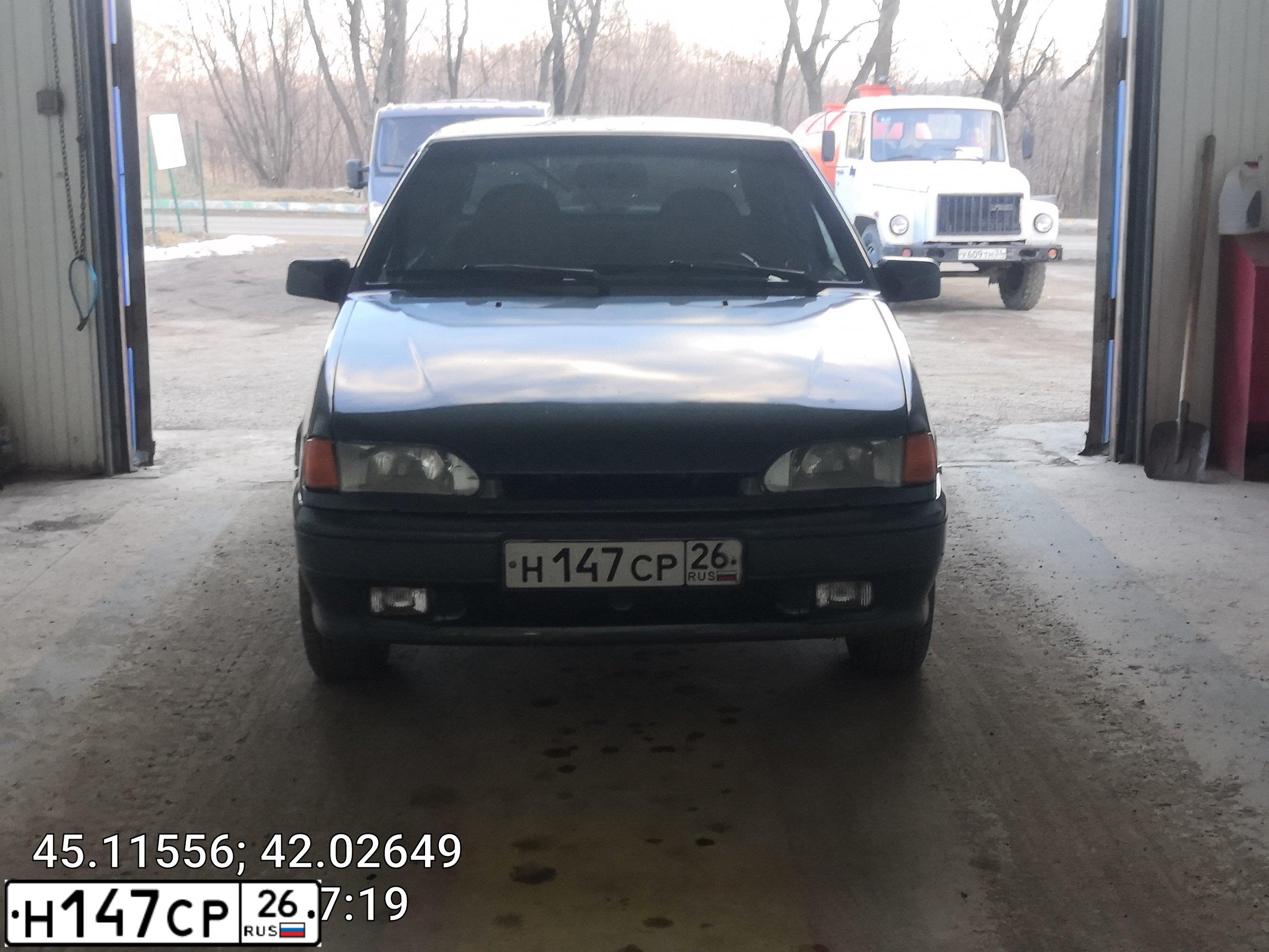 Фото автомобиля ВАЗ 21144, 2007 — госномер Н147СР26. Цвет: СЕРО-СИНЕ-ЗЕЛЕНЫЙ