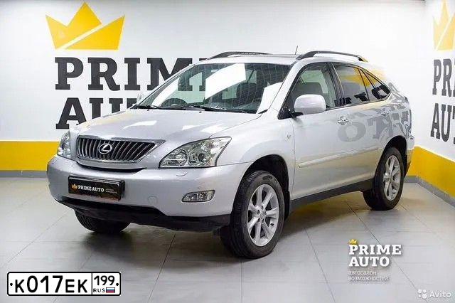 Фото автомобиля LEXUS RX, 2008 — госномер К600МТ33. Цвет: Серебристый