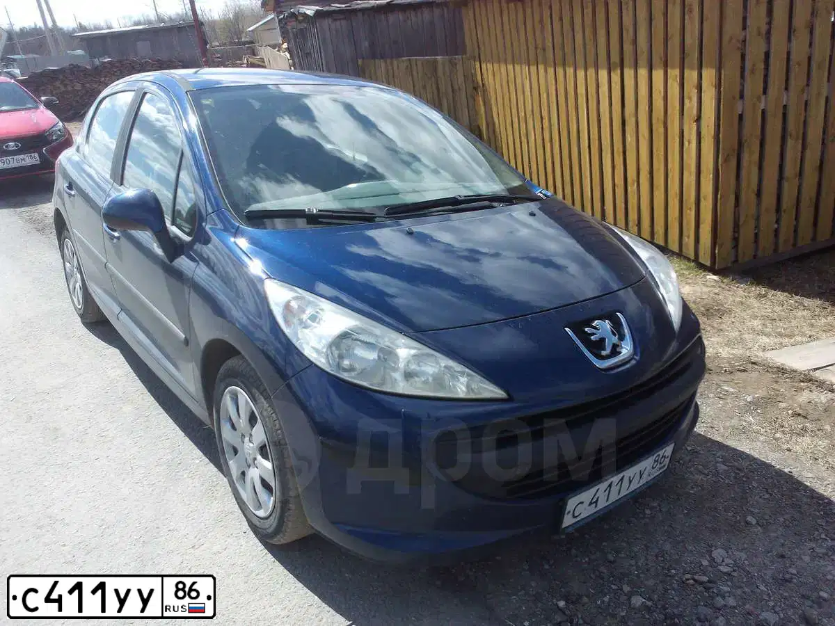 Фото автомобиля PEUGEOT 207, 2008 — госномер А678СК186. Цвет: СИНИЙ