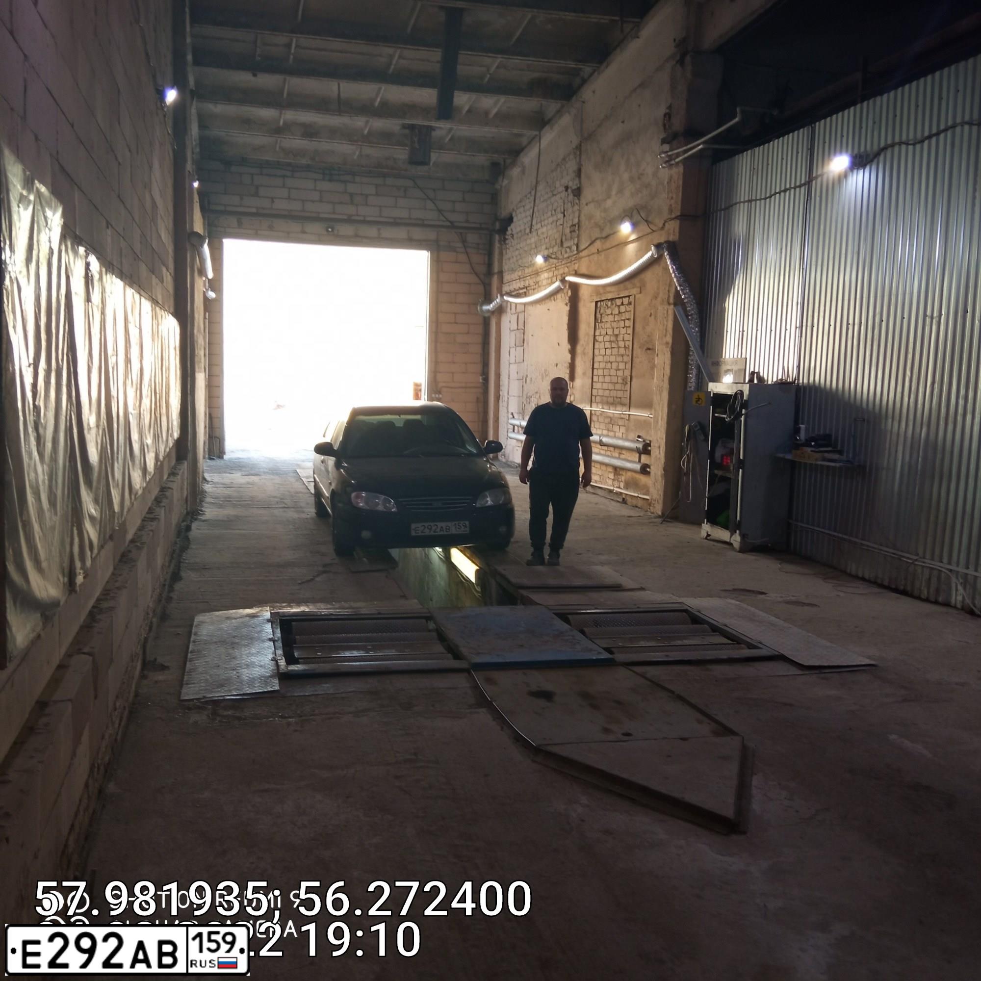 Фото автомобиля KIA SPECTRA (FB2272), 2007 — госномер О786ТС159. Цвет: Черный жемчуг (Чёрный)