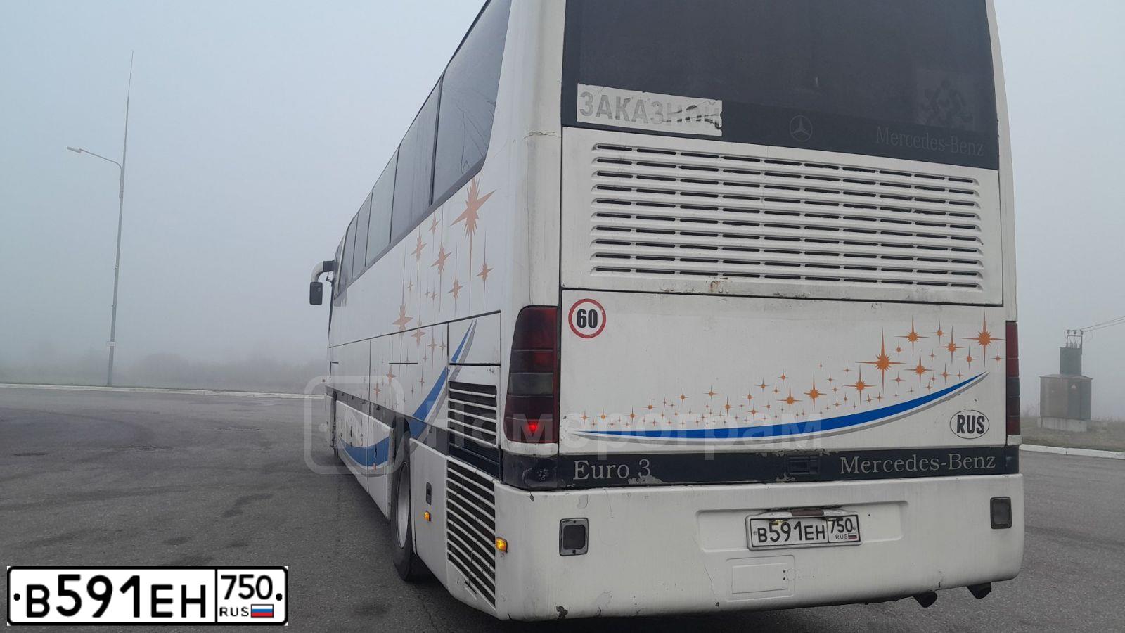 Фото автомобиля MERCEDES O 403, 1999 — госномер В591ЕН750. Цвет: БЕЛЫЙ