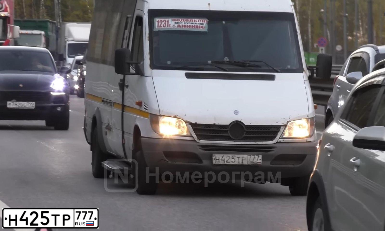 Фото автомобиля MERCEDES SPRINTER, 2016 — госномер Н425ТР777. Цвет: БЕЛЫЙ