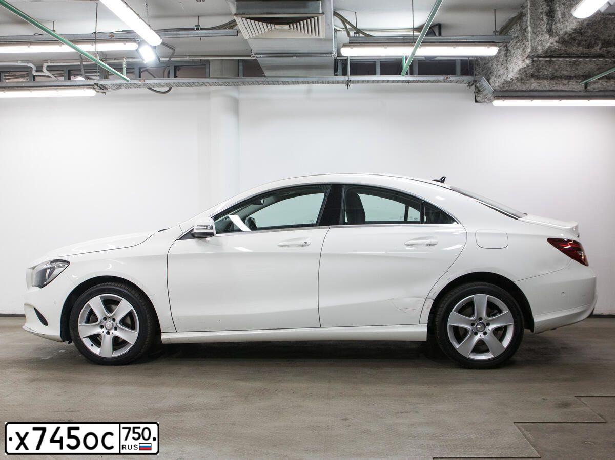 Фото автомобиля MERCEDES CLA-KLASSE, 2016 — госномер Х745ОС750. Цвет: Белый