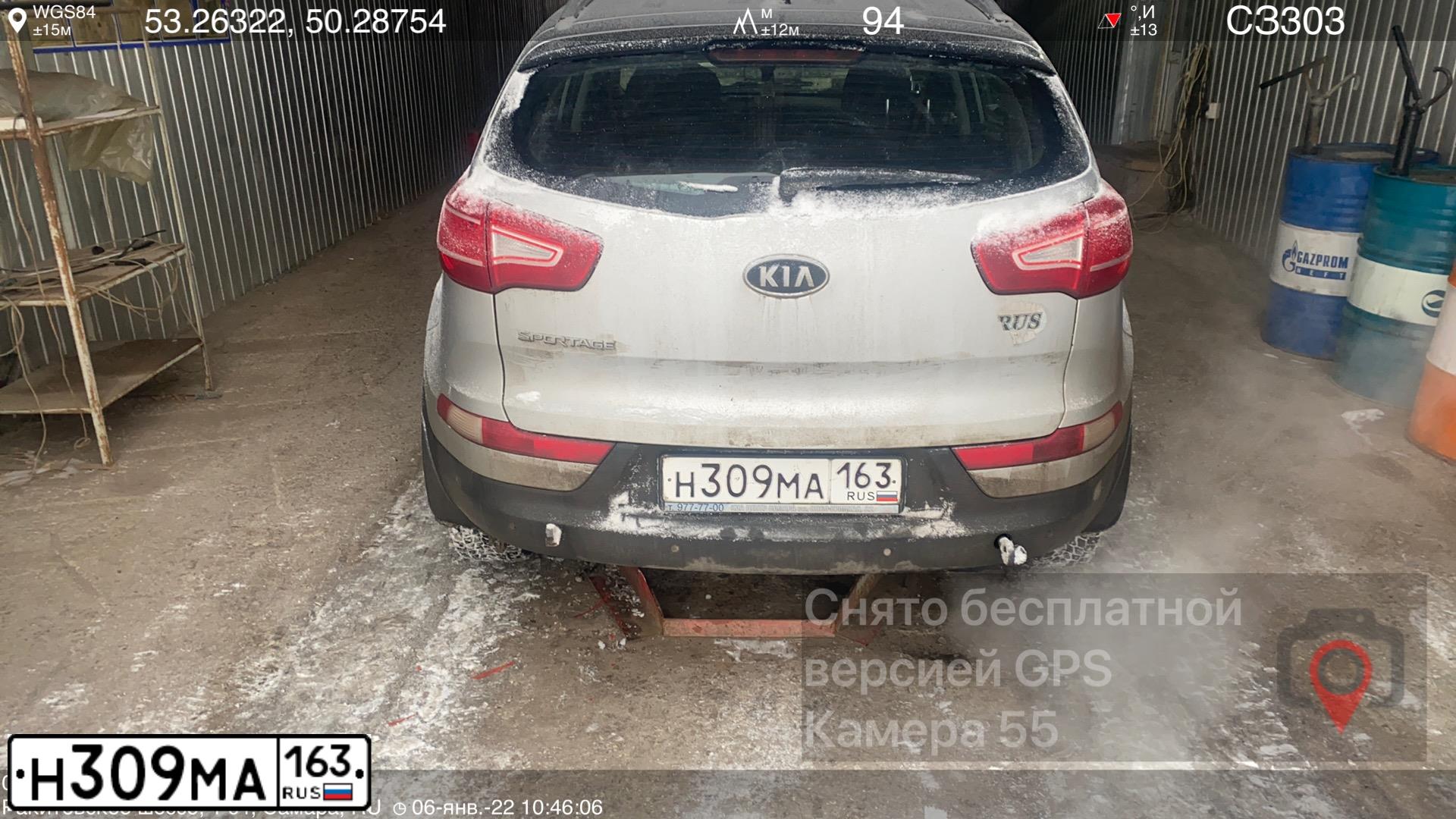 Фото автомобиля KIA SPORTAGE, 2010 — госномер Н309МА163. Цвет: СЕРЕБРИСТЫЙ