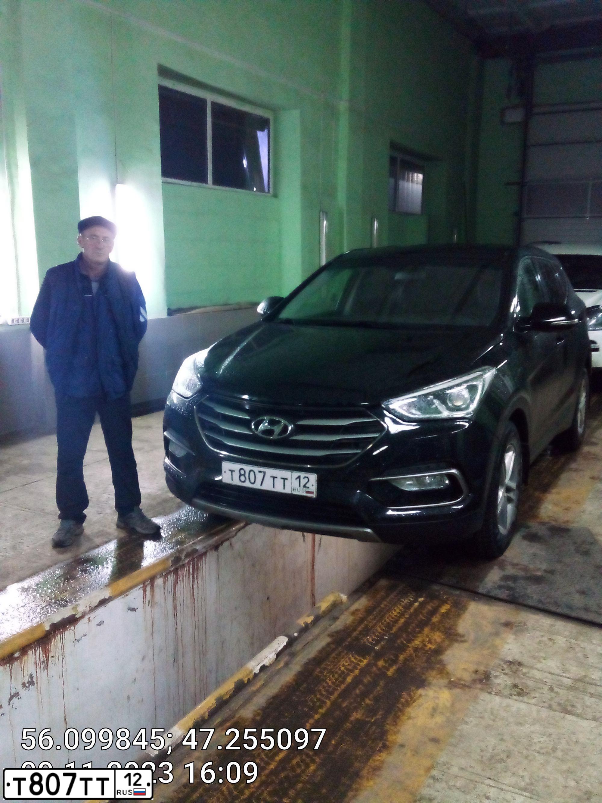 Фото автомобиля HYUNDAI SANTA FE, 2017 — госномер М636СК21