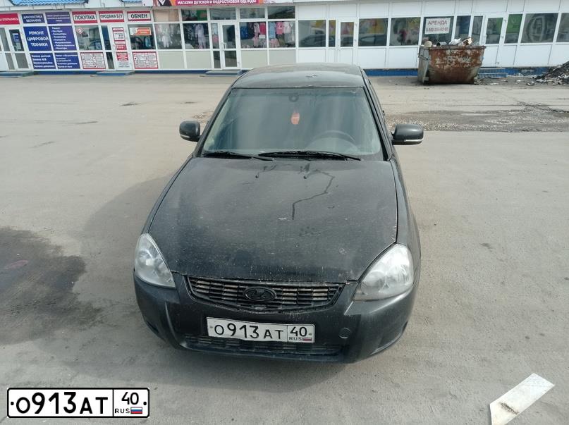 Фото автомобиля LADA 2170 PRIORA, 2009 — госномер О913АТ40. Цвет: ЧЕРНЫЙ