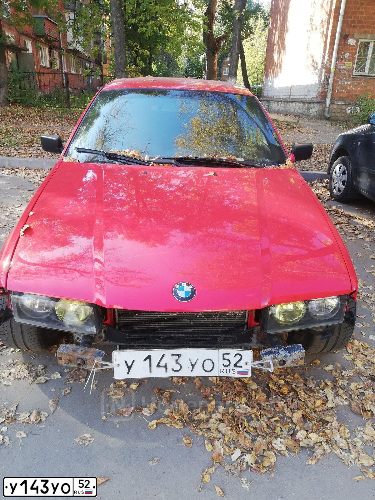 Фото автомобиля BMW SERIE 3, 1995 — госномер У143УО52. Цвет: Красный