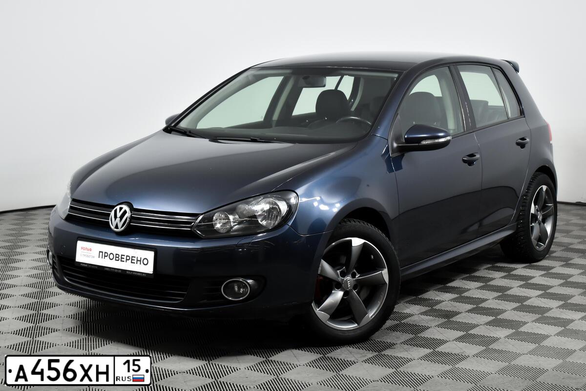 Фото автомобиля VOLKSWAGEN GOLF, 2012 — госномер Х164УК31. Цвет: СЕРО-СИНИЙ
